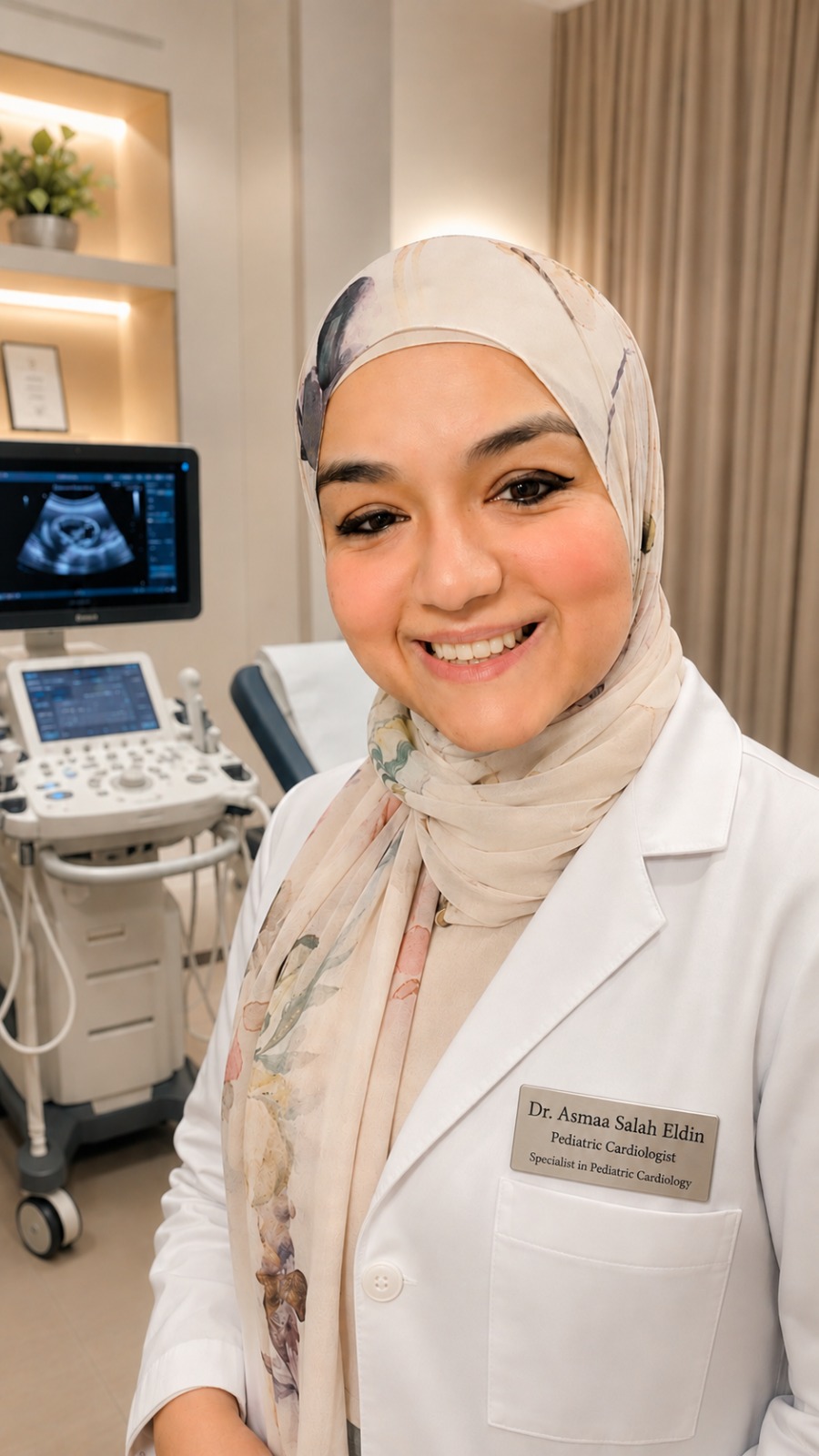 Professional female doctor instructor portrait placeholder