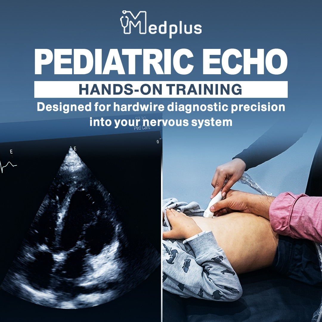 Doctor using ultrasound equipment in a clinical training environment